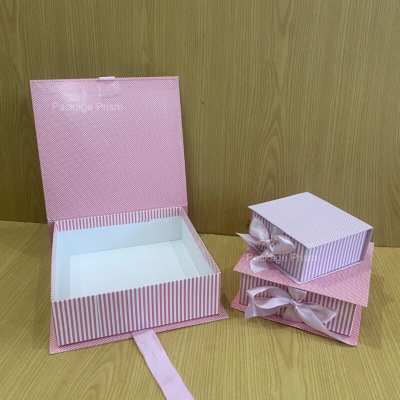 Pink Bookstyle Boxes quarter kg, half kg and 1kg