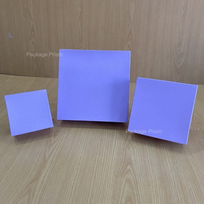 Purple hardboard box